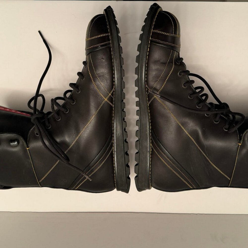 Prada black sports moto leather boots never worn perfect condion amazing boots! - Picture 14 of 14